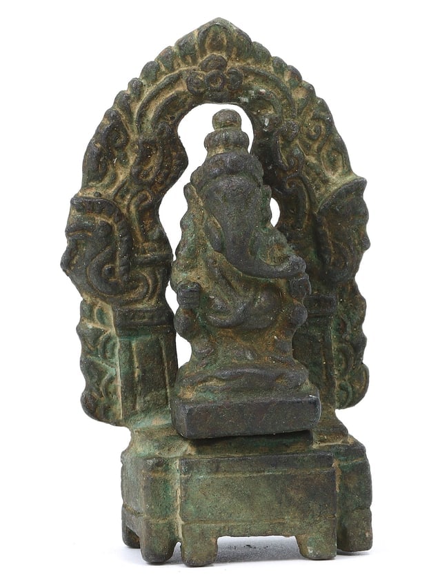 A Southeast Asian Bronze Votive Figure of Ganesha, Post-Angkor Period, Circa 16th Century (1 of 2)