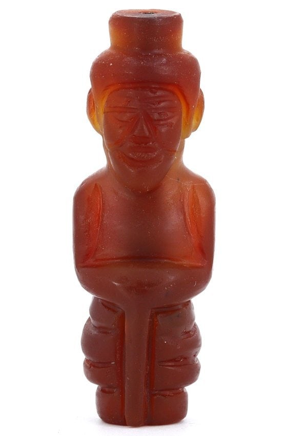 Carnelian Amulet in the Form of a Man, Southeast Asian, 1st Millennium CE (1 of 4)