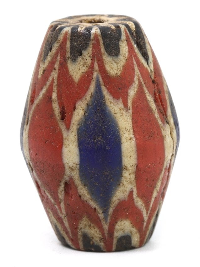 An Antique Venetian Chevron Bead, 17th-18th Century (1 of 2)