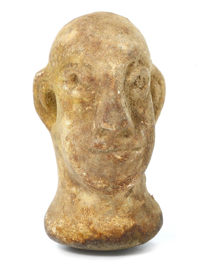 An Ancient Head of Bactria-Margiana Idol, 2nd Millennium BCE (1 of 2)