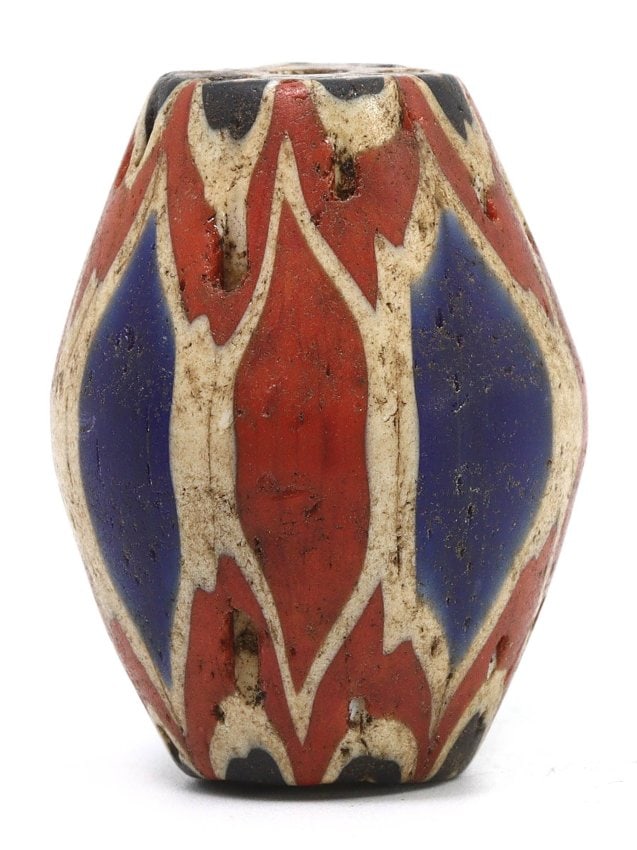 An Antique Venetian Chevron Bead, 17th-18th Century (1 of 2)