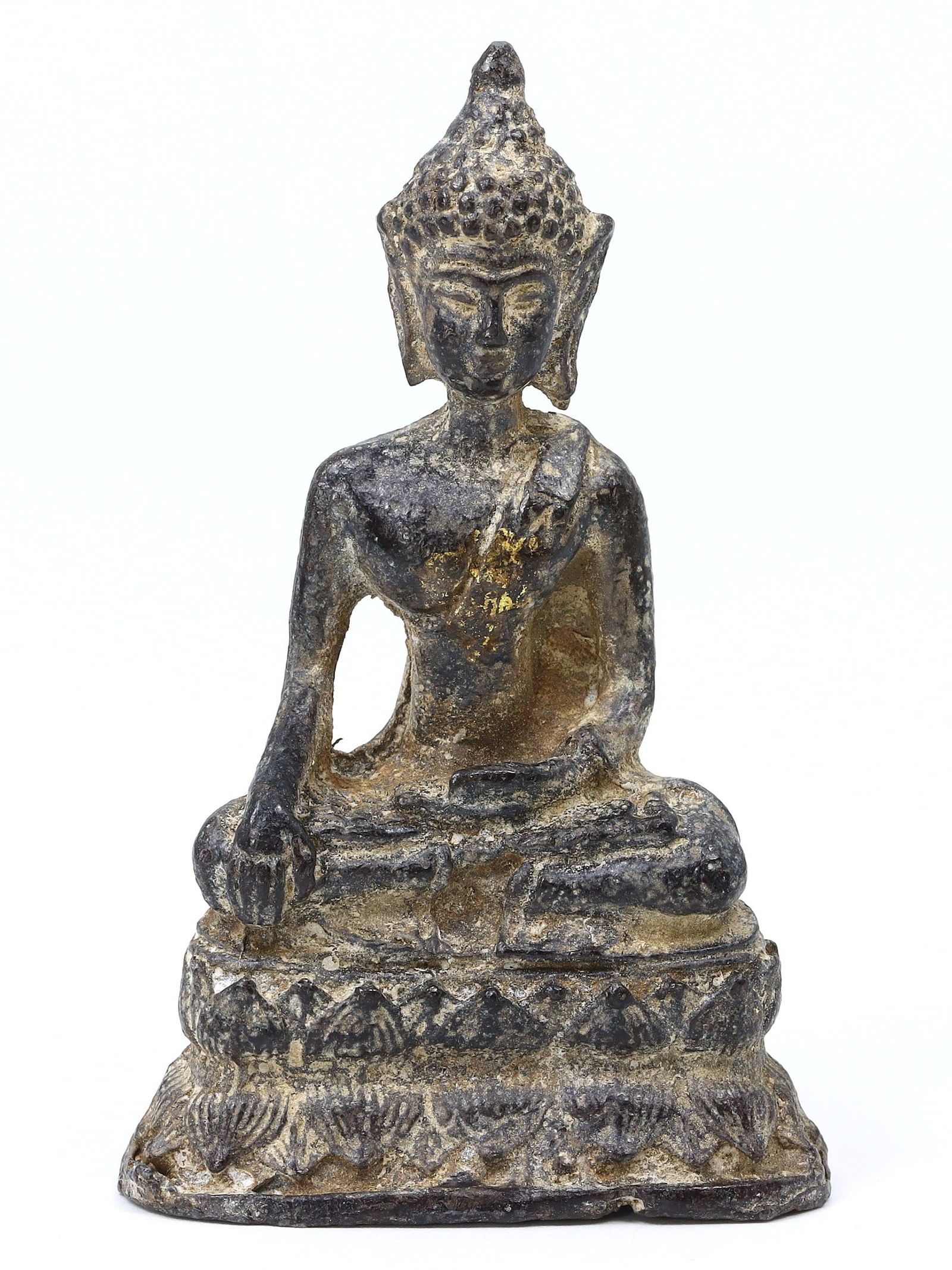 An Ancient Southeast Asian Bronze Seated Buddha, Pre-15th Century (1 of 2)