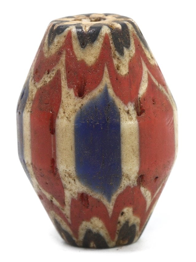 An Antique Venetian Chevron Bead, 17th-18th Century (1 of 2)