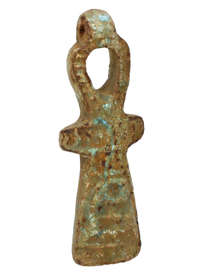 An Ancient Egyptian Faience Amulet of the Ankh, the Key of Life, c. 664-332 BCE (1 of 1)