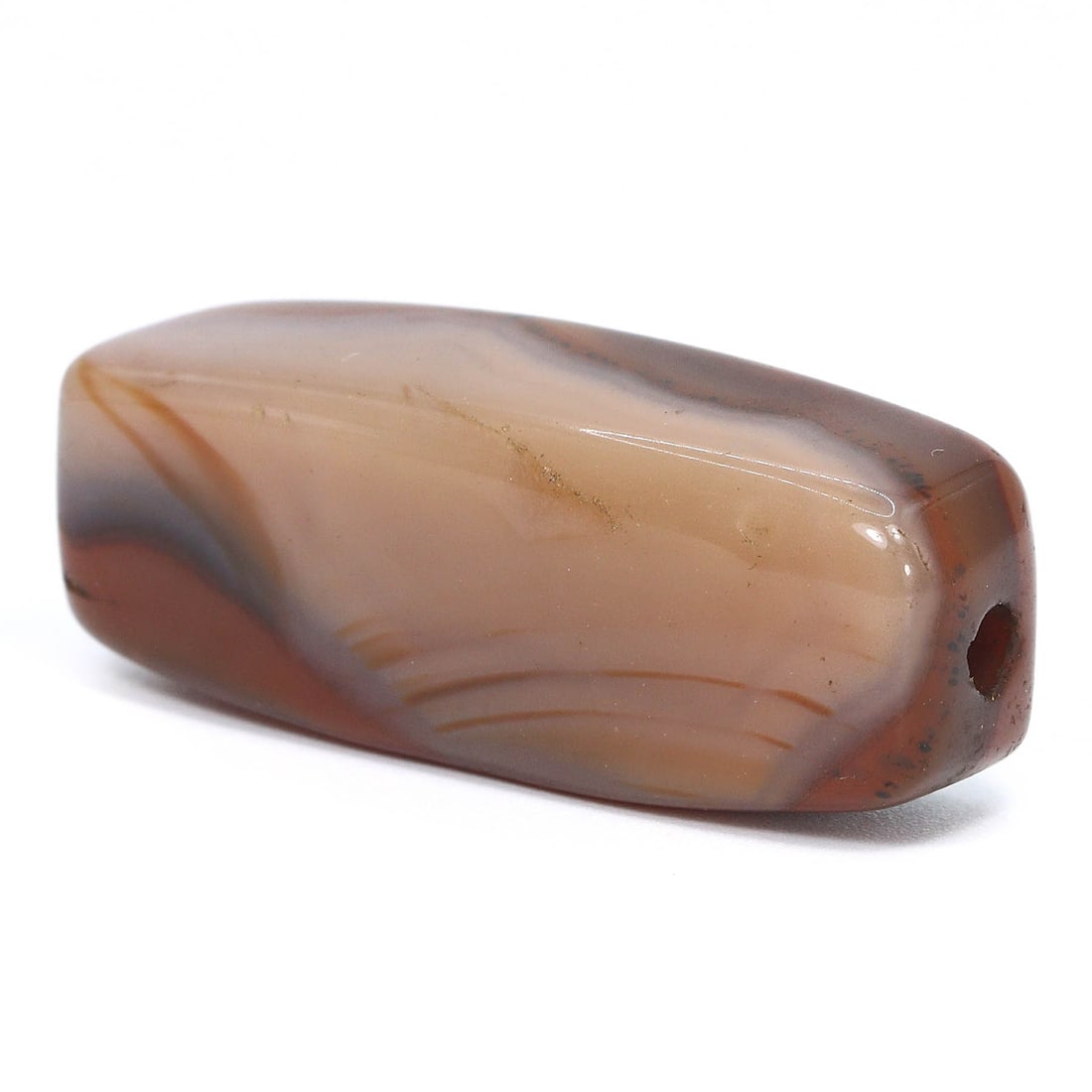 An Antique Faceted Carnelian Bead, Idar-Oberstein, 17th-19th Century CE (1 of 2)