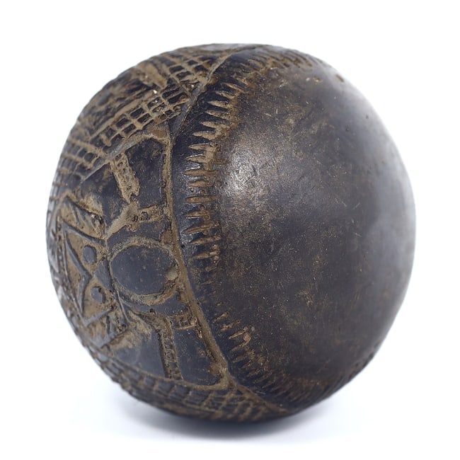 An Antique Thai Buddhist Ritual Amulet Sphere, Likely 19th Century CE (1 of 4)
