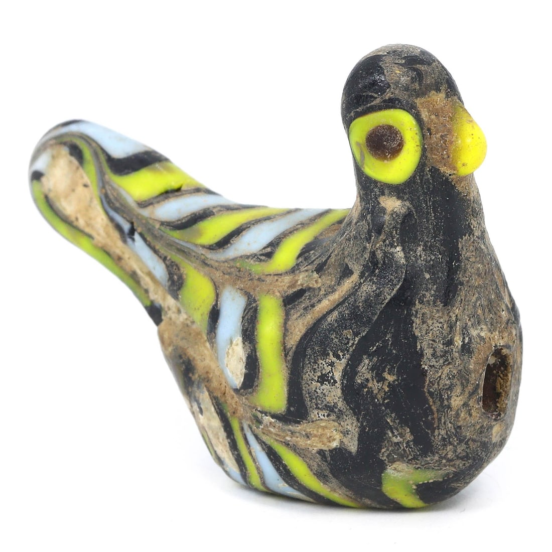 An Antique Glass Bird Bead from the Venetian Renaissance, 15th - 17th Century (1 of 2)