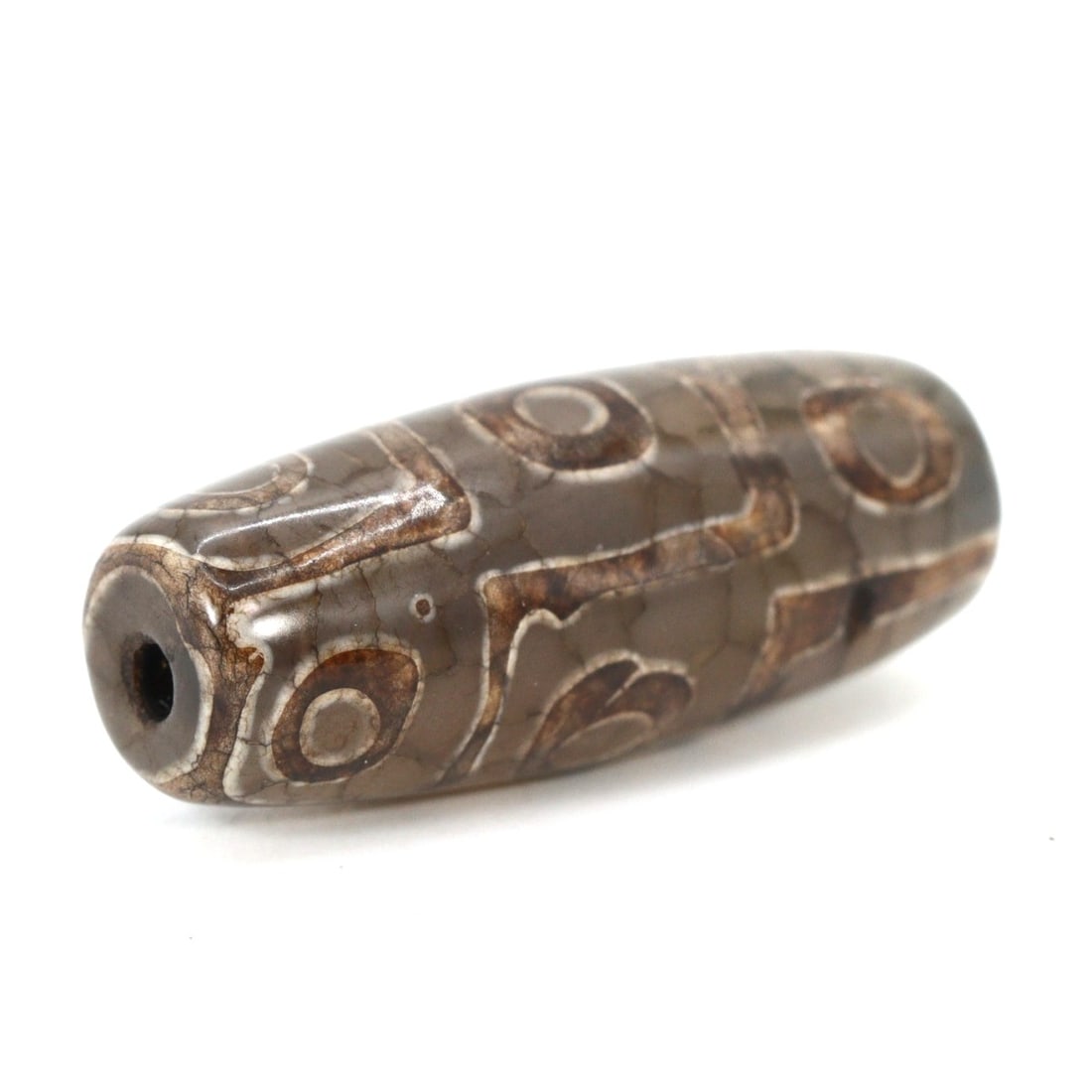 A Contemporary Tibetan Etched Agate dZi Bead (1 of 4)