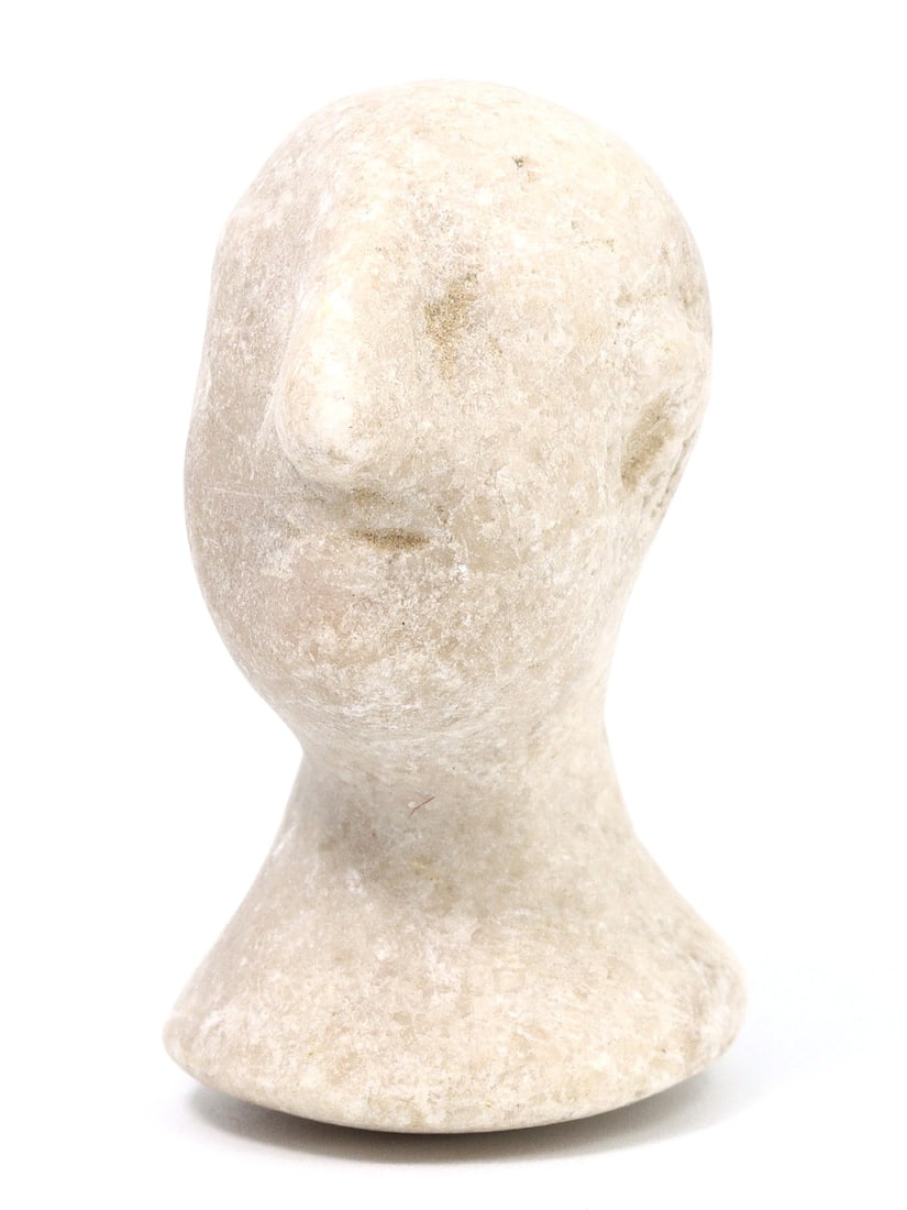 An Ancient Head of Bactria-Margiana Idol, 2nd Millennium BCE (1 of 3)