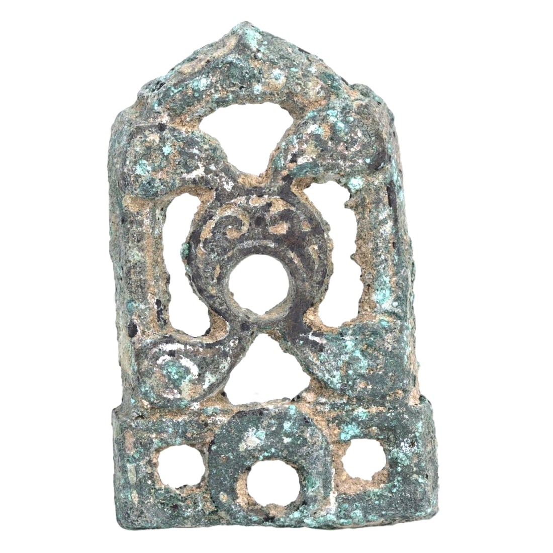 An Ancient Byzantine Bronze Mount, c. 5th-7th Century CE (1 of 1)