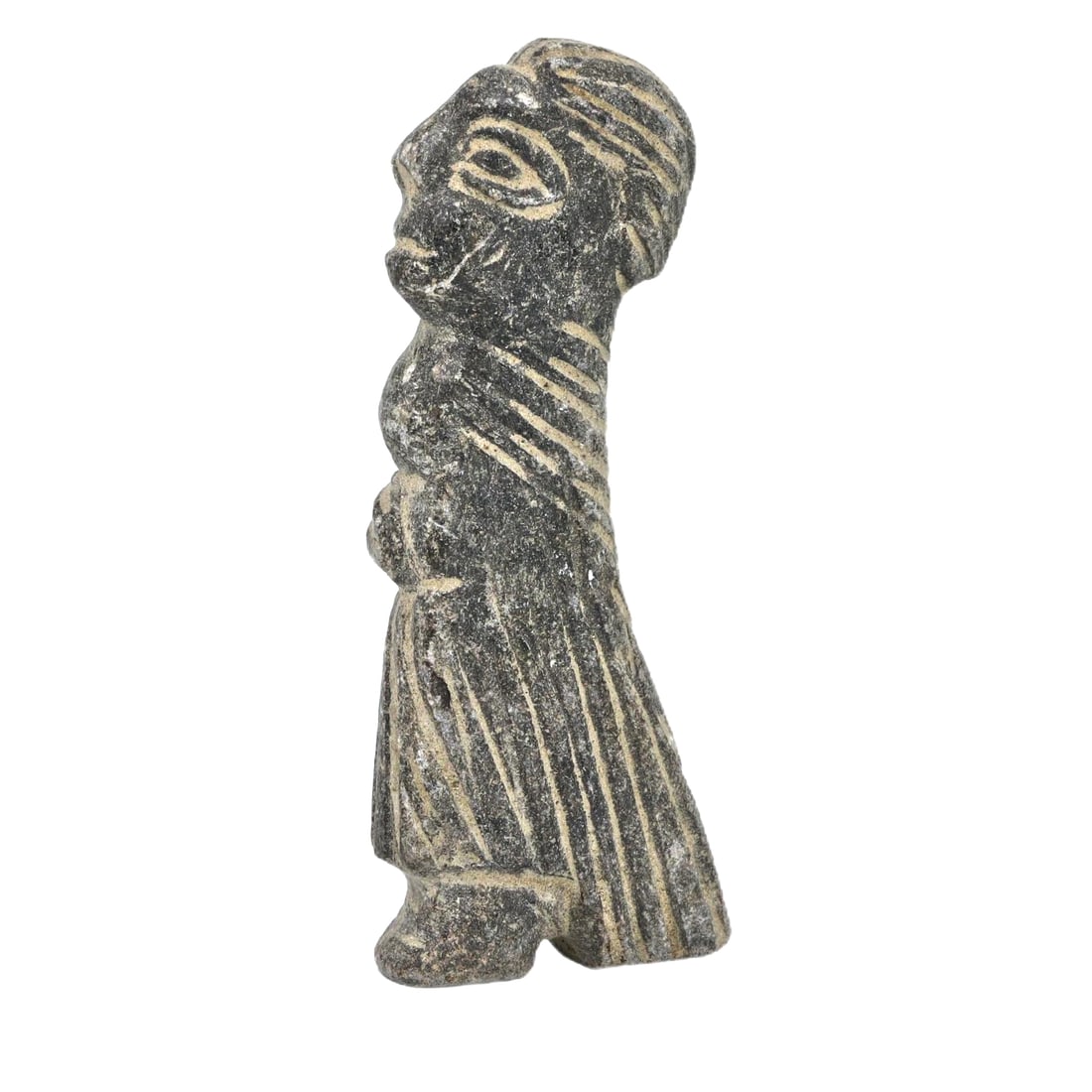 Ancient Near Eastern Steatite Idol Carving Figurine, c. 800-600 BCE (1 of 2)