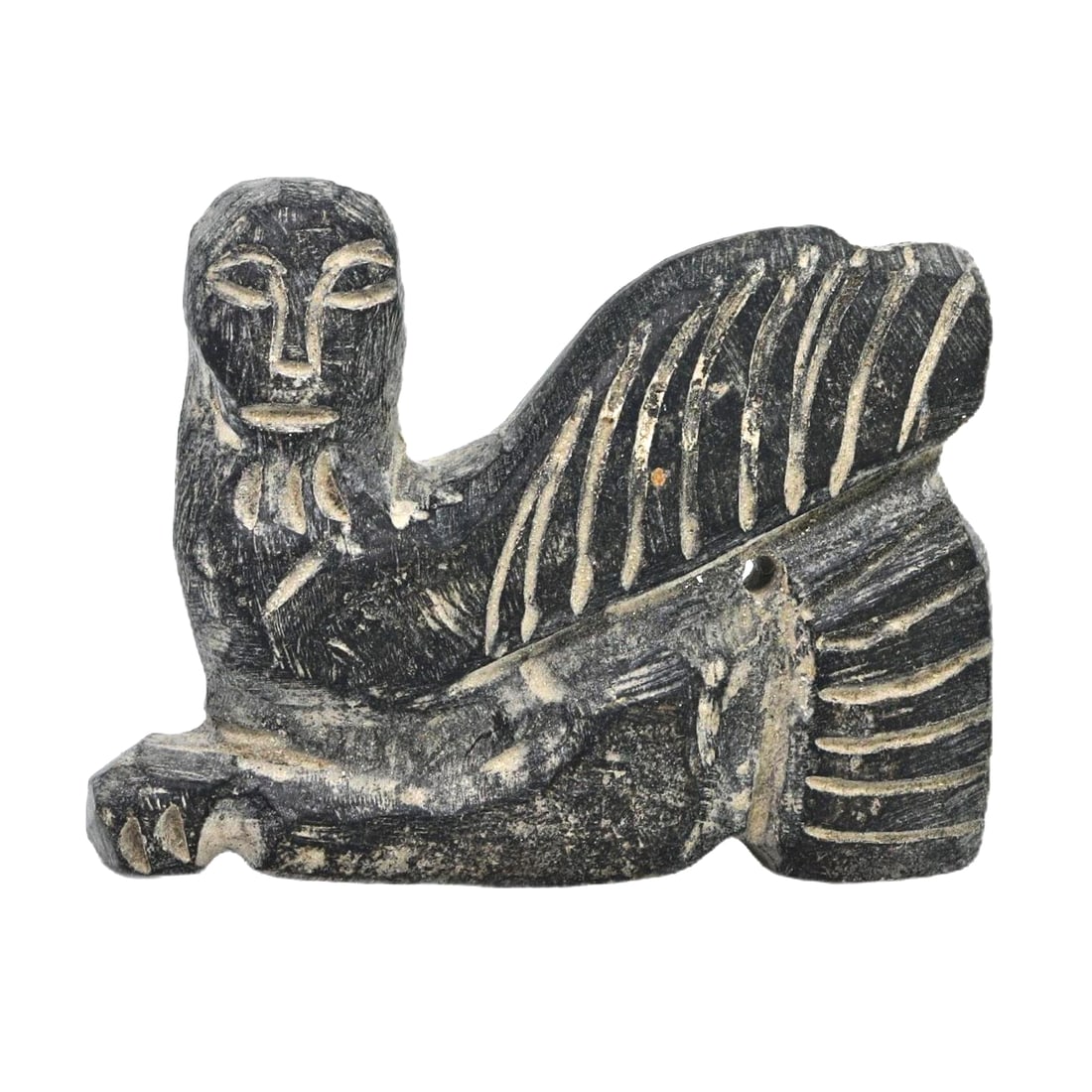 Ancient Near Eastern Steatite Lamassu Sculpture Amulet, c. 800-600 BCE (1 of 1)