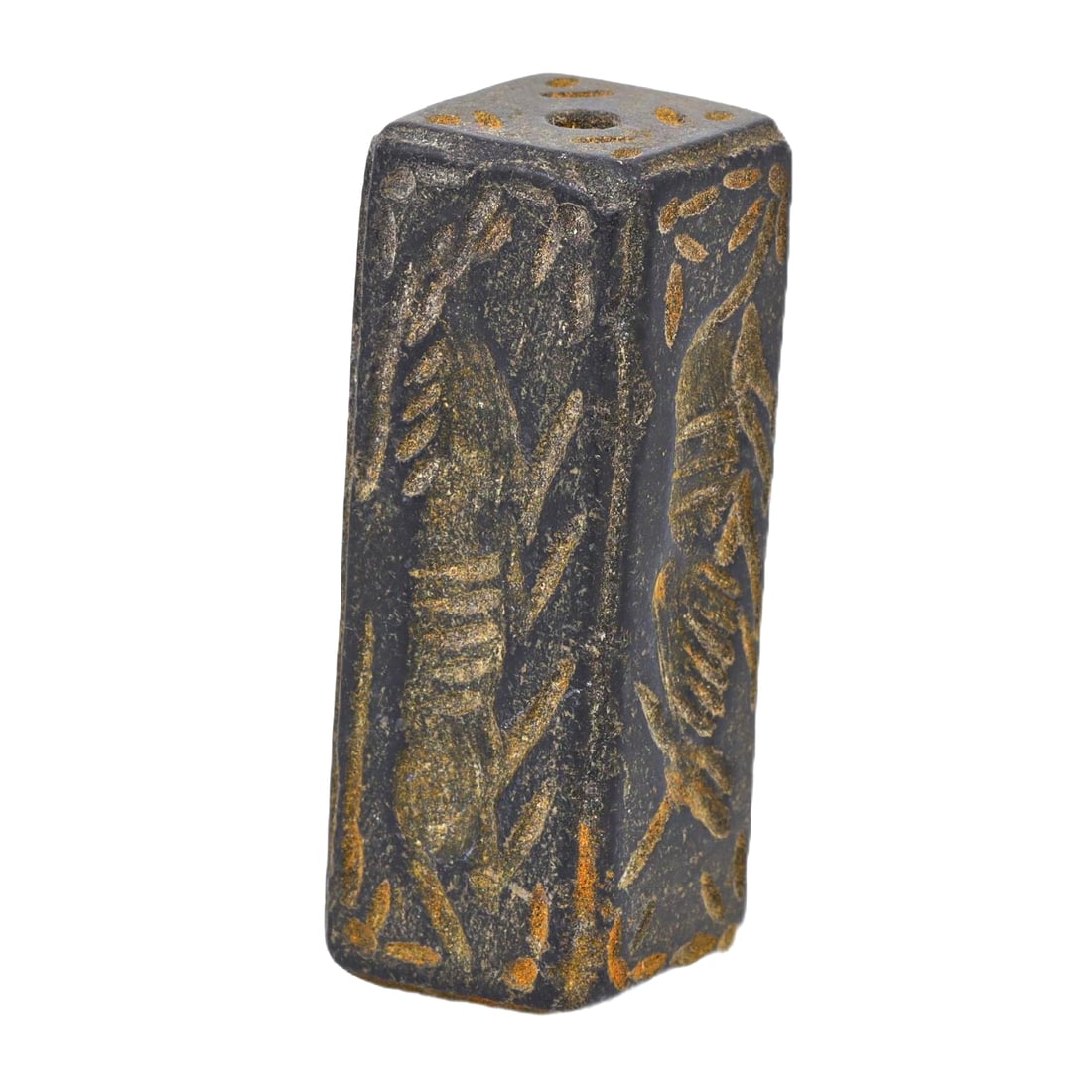 An Ancient Four-Faced Predator Animal Pillar Seal, Neo-Sumerian Period (Ur III), c. 2112-2004 BCE (1 of 2)