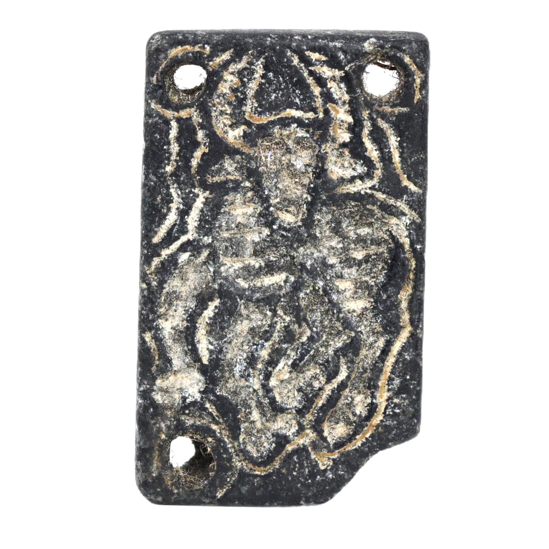 An Ancient Near Eastern Steatite Stamp Seal with Dual Faces, Akkadian Empire, c. 2334-2154 BCE (1 of 2)