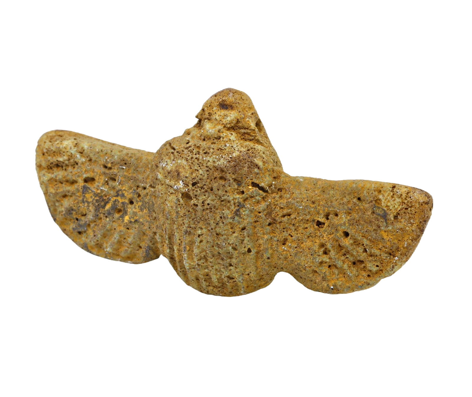 An Ancient Egyptian Winged Scarab Terracotta Amulet, c. 1550-1070 BCE (1 of 1)