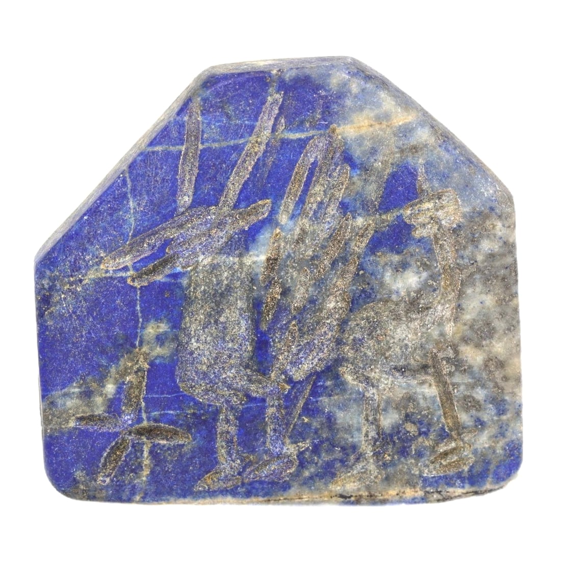 An Ancient Mesopotamian Lapis Lazuli Ritual Amulet, Neo-Assyrian Period, c. 911-609 BCE (1 of 1)