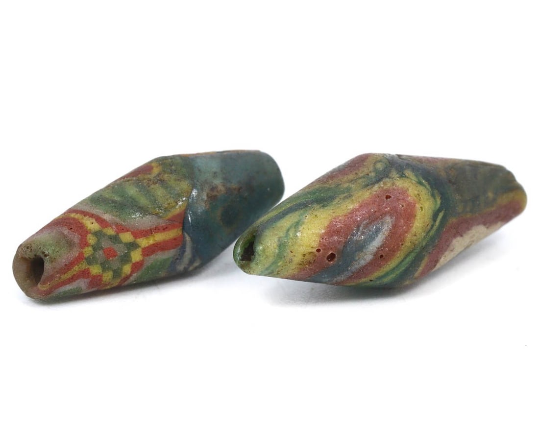 Antique Himalayan Mosaic Glass Bead, 16th-18th Century (1 of 1)