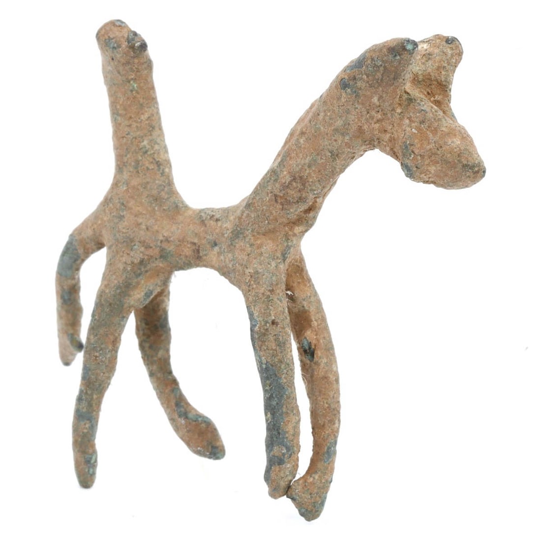 An Ancient Luristan Bronze Horse Figurine, c. 900-600 BCE: Category: Figurines and Statuettes This Luristan bronze figurine represents the high level of artistic achievement in bronze working by the ancient civilizations of Western Iran. The depiction of the 
