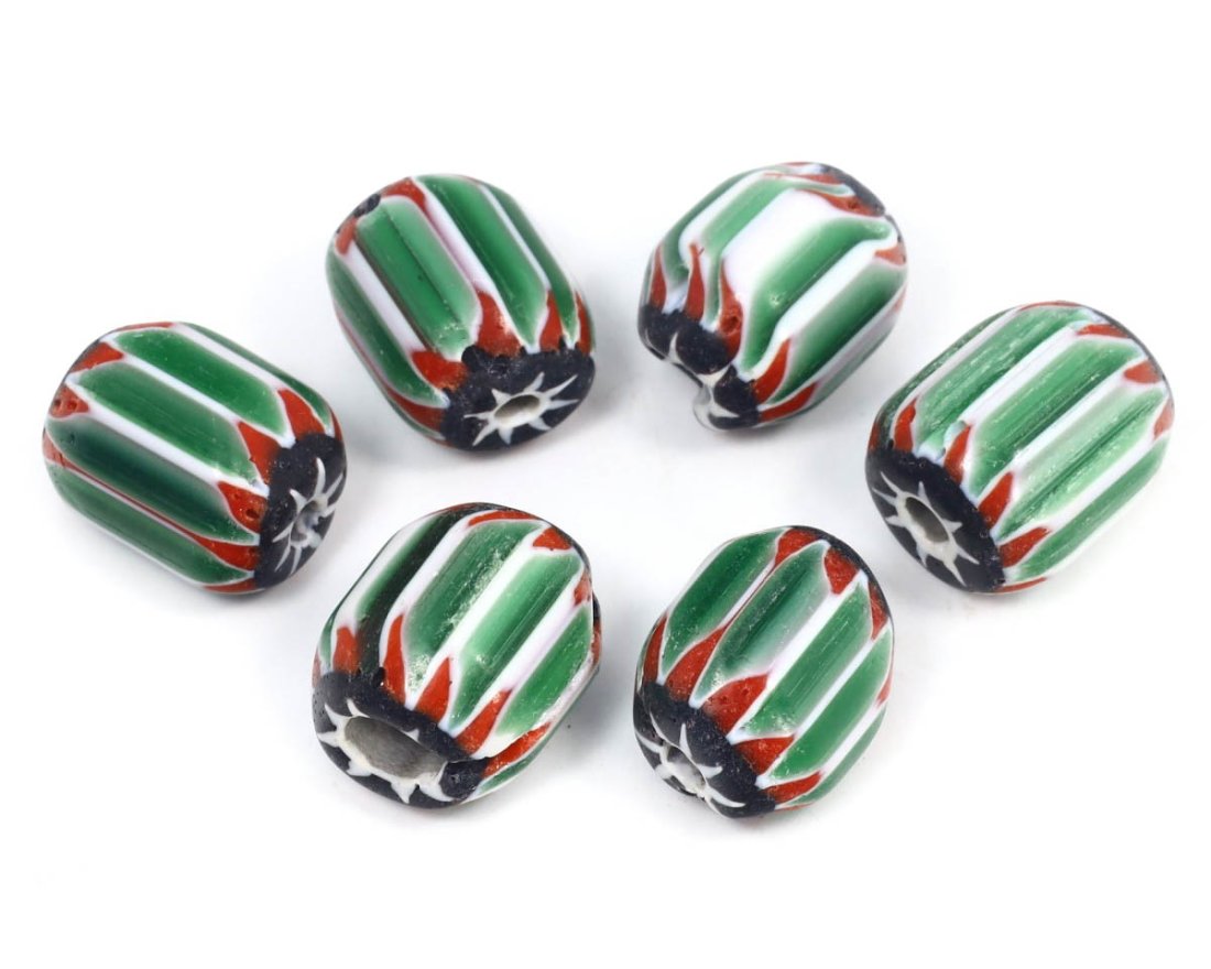 Lot of Antique Venetian Chevron Beads, c. Late 19th Century (1 of 1)