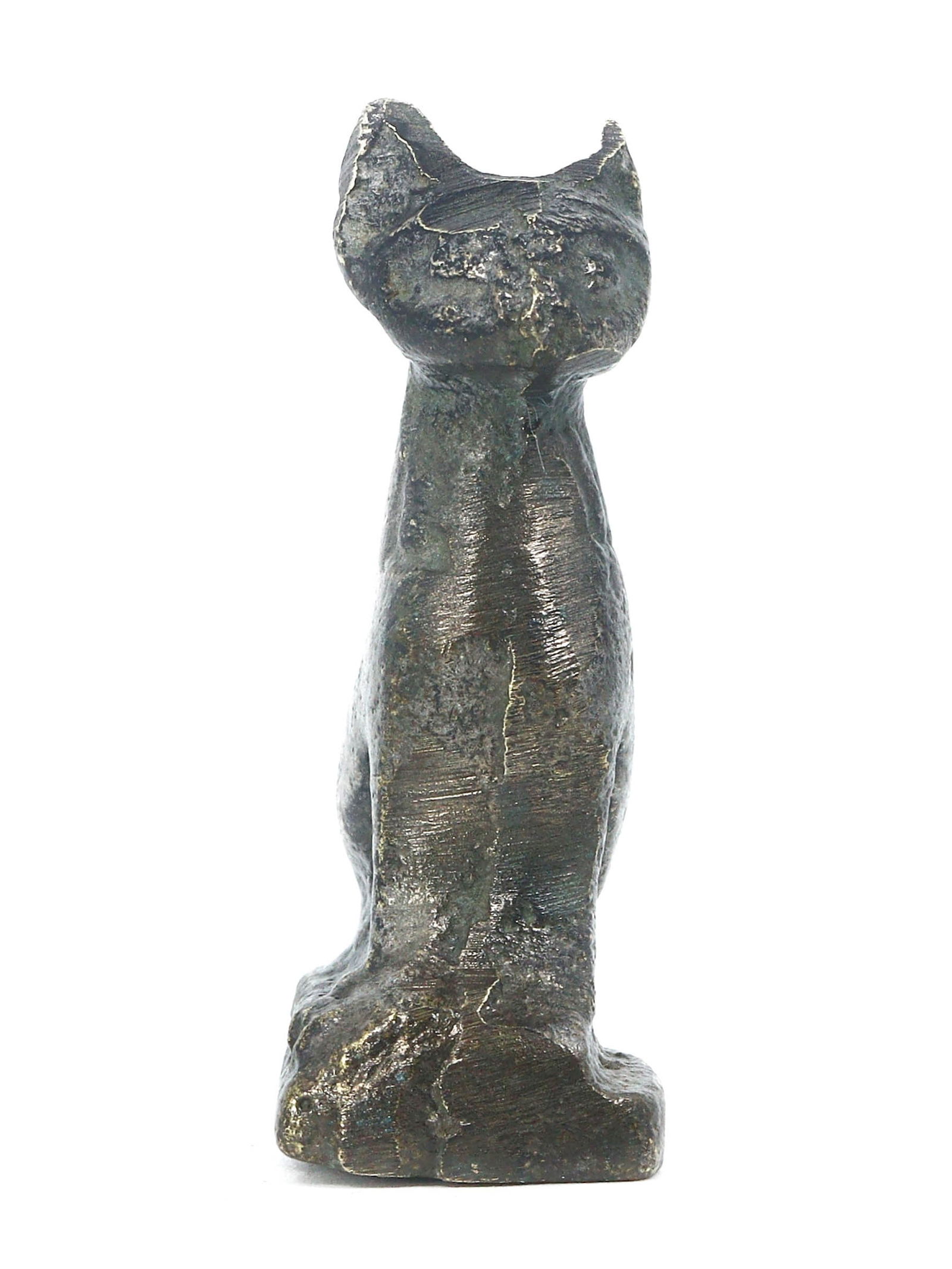 An Ancient Egyptian Bronze Statue of Bastet, Late Period to Ptolemaic Period (1 of 5)