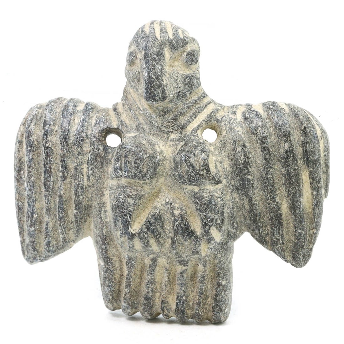 An Ancient Steatite Bird Figurine from the 2nd Millennium BCE: This artifact hails from the height of the Bronze Age, a period marked by significant cultural and technological advancements. The bird, meticulously carved from soapstone, exhibits the stylized forms