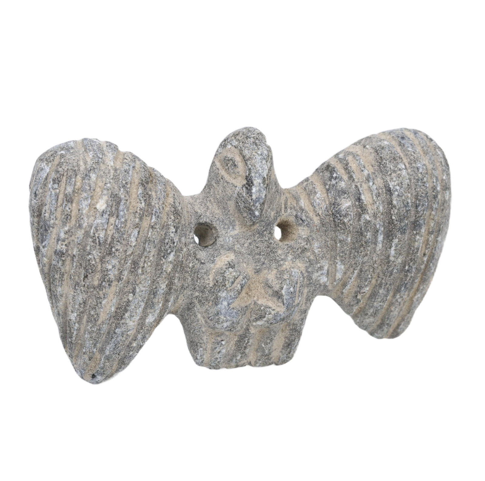 An Ancient Steatite Bird Figurine from the 2nd Millennium BCE: This artifact hails from the height of the Bronze Age, a period marked by significant cultural and technological advancements. The bird, meticulously carved from soapstone, exhibits the stylized forms