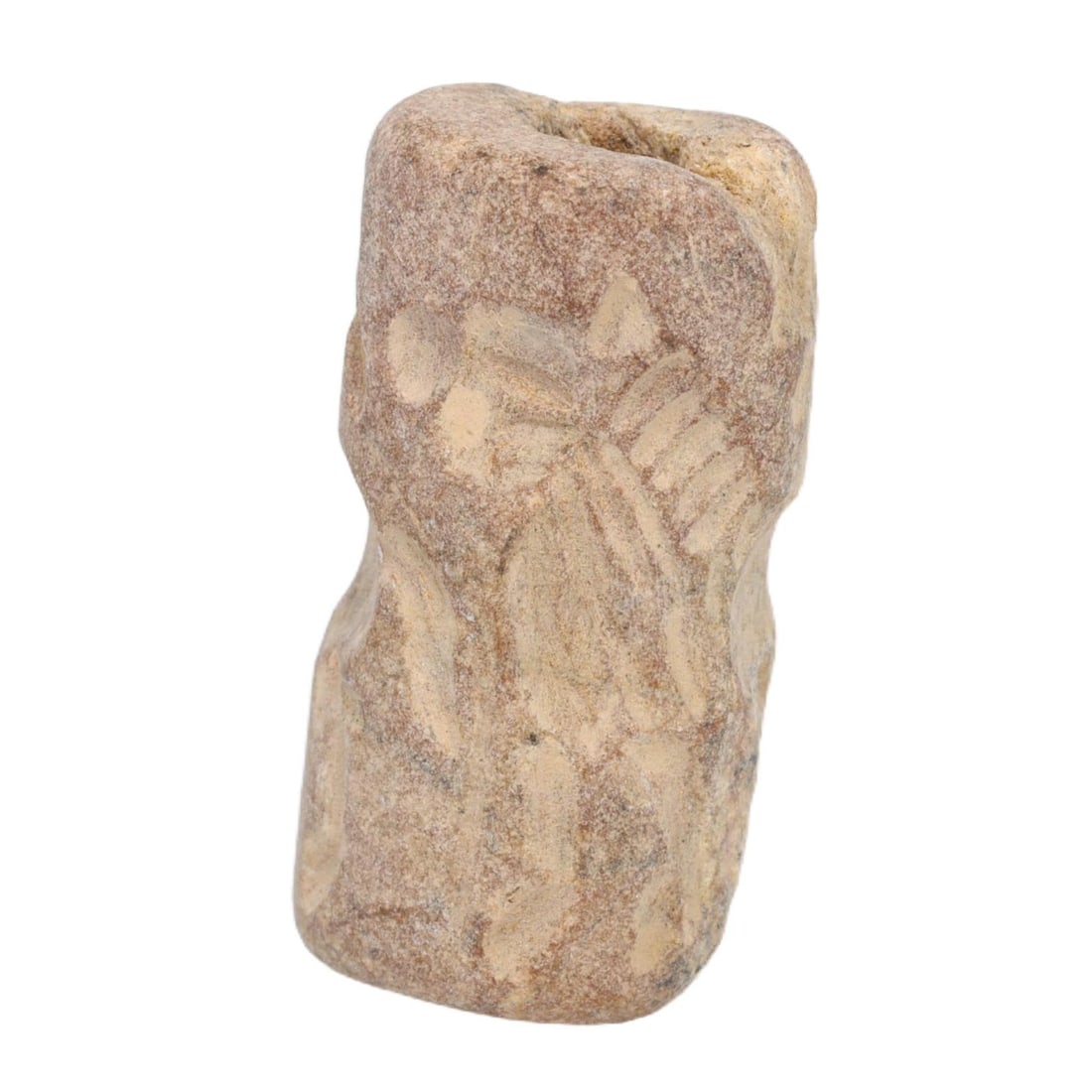 An Ancient Mesopotamian Early Dynastic Period Limestone Cylinder Seal, c. 2900-2334 BCE (1 of 2)
