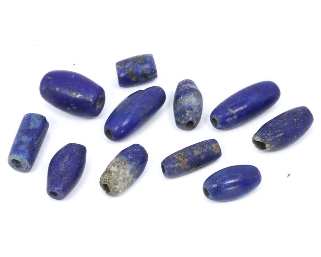 Collection of Ancient Persian Lapis Lazuli Beads, Achaemenid Empire, c. 550–330 BCE (1 of 1)
