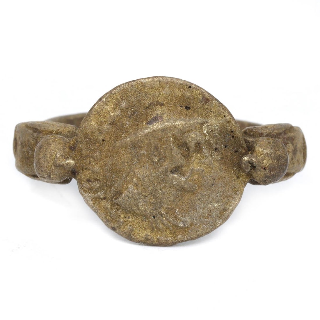 An Ancient Greco-Bactrian Bronze Signet Ring, ca. 3rd-2nd Century BCE (1 of 2)