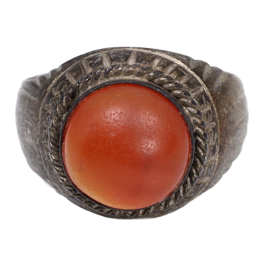 Antique Islamic Carnelian Silver Ring, 18th-19th Century (1 of 1)