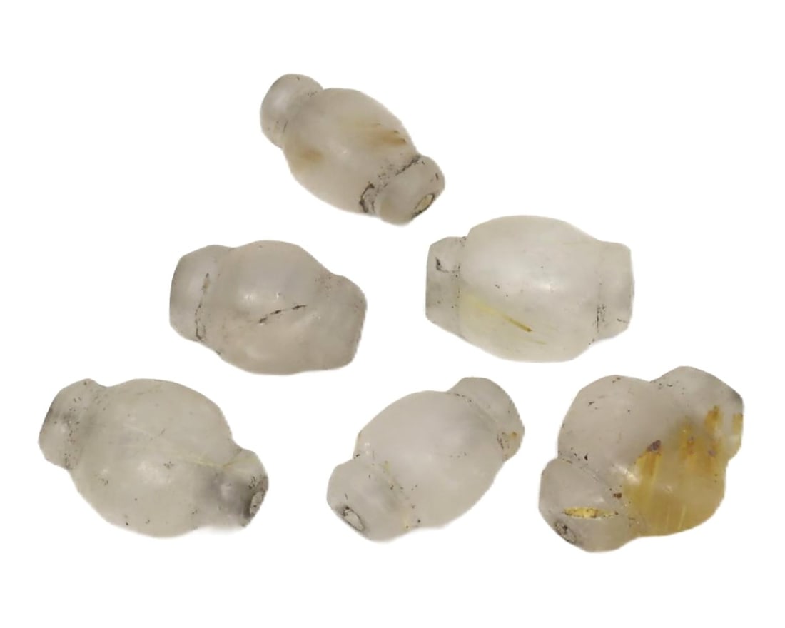 Group of Antique Mughal Empire Crystal Beads, c. 1526-1857 (1 of 1)