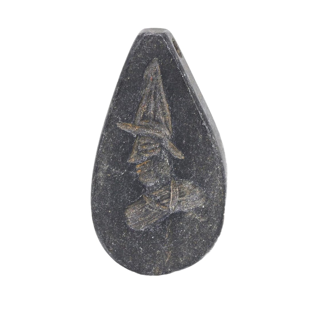 An Antique Islamic Steatite Amulet with Carvings, 12th-14th Century (1 of 2)