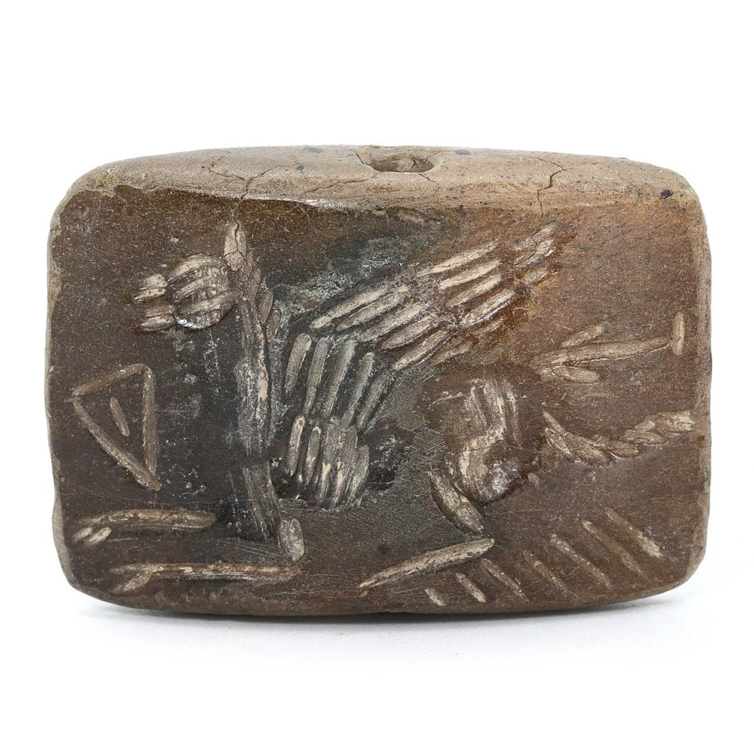 An Ancient Two-Faced Stone Seal with Mythological Imagery, ca. 1st Millennium BCE (1 of 3)