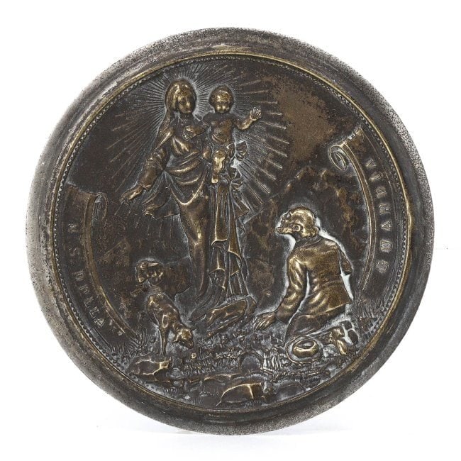 A Christian-Themed Bronze Plaque, Likely Post-Medieval (1 of 2)