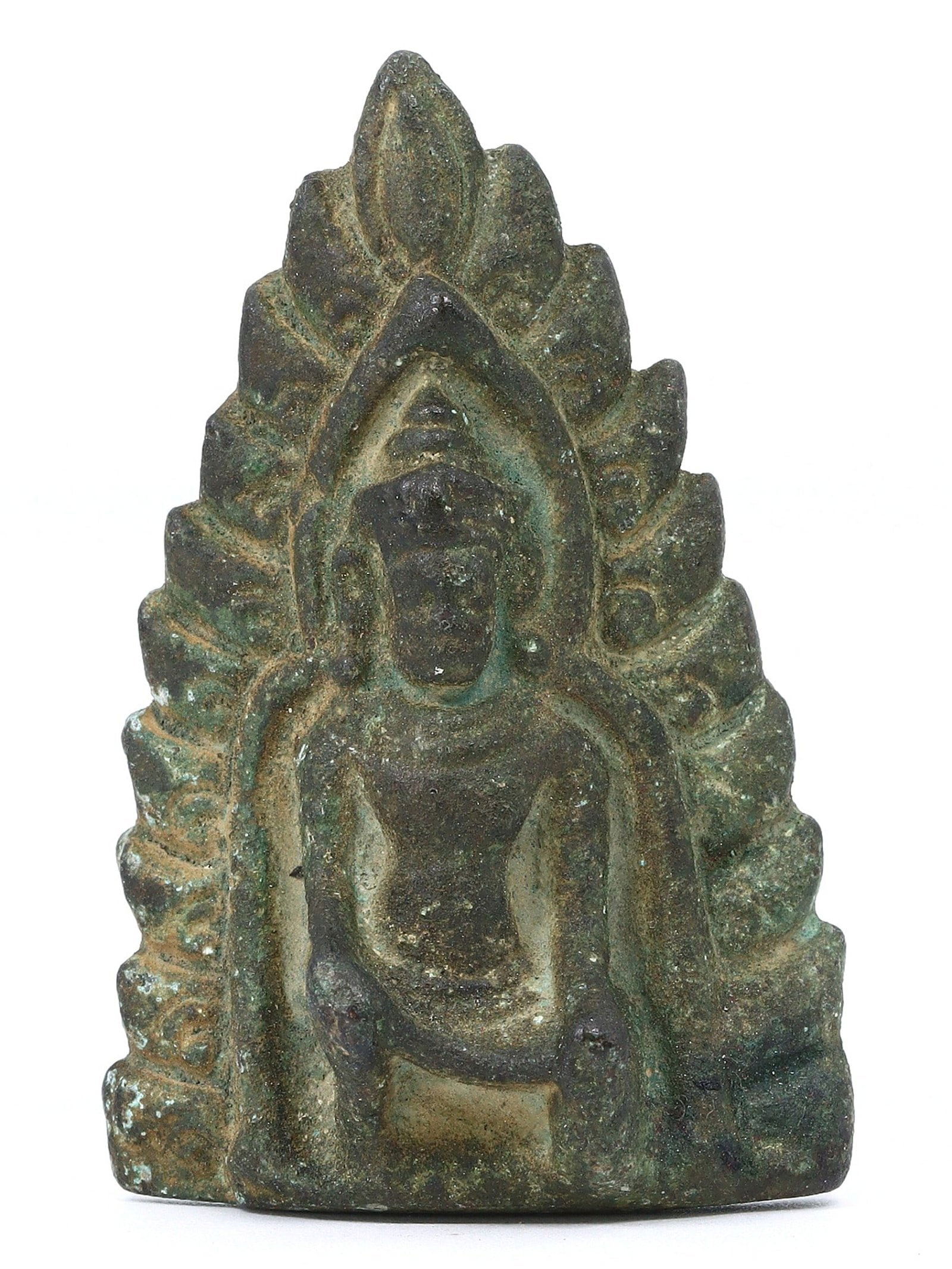 An Ancient Southeast Asian Bronze Votive Bodhisattva, Pre-15th Century (1 of 2)