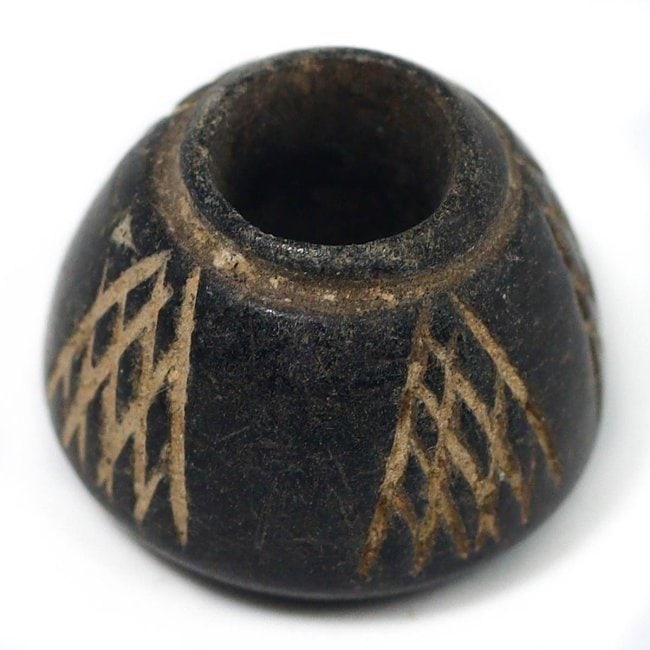 A Neolithic Stone Spindle Whorl with Geometric Patterns, Circa 5000-2500 BCE (1 of 2)