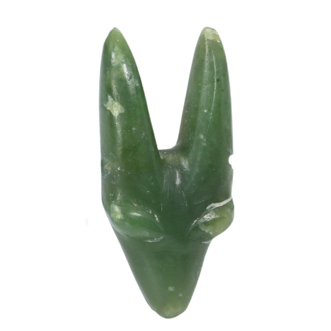 Antique Oriental Chinese Qing Dynasty Hong Shan-Style Jade Carving, 18th-19th Century CE (1 of 1)