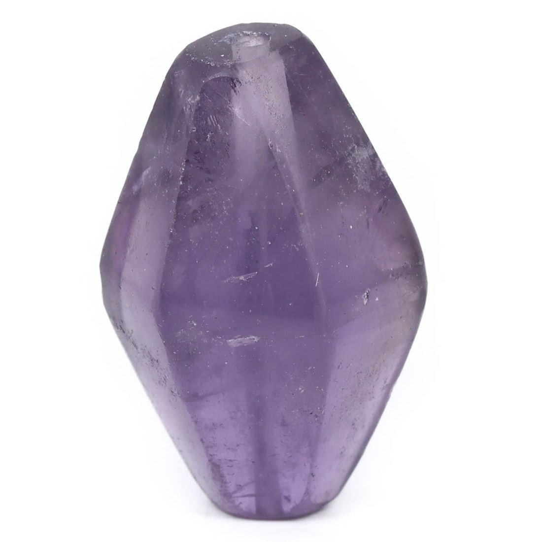 An Antique Amethyst Hexagonal Bicone Pendant Bead, 19th Century (1 of 1)