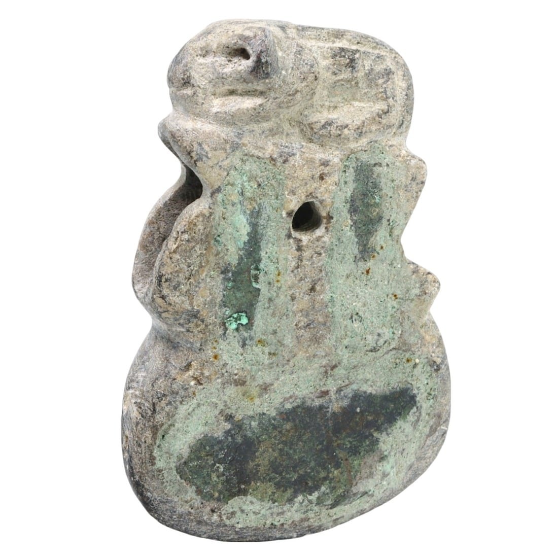 An Ancient Early Bronze Age Chlorite Schist Stone Axe Head, c. 3300-2000 BCE (1 of 2)