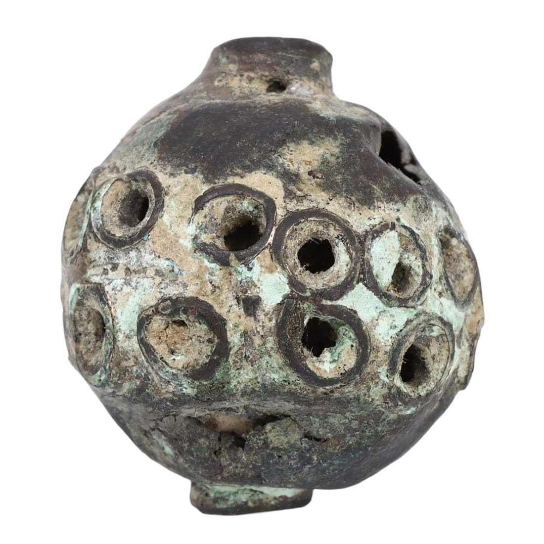 An Ancient Abbasid Silver Beads, c. 750-1258 CE: This exquisite set of beads, made from fine silver. Dating back to the Abbasid period (c. 750-1258 CE), it exemplifies the intricate craftsmanship and cultural significance of Islamic art during this 