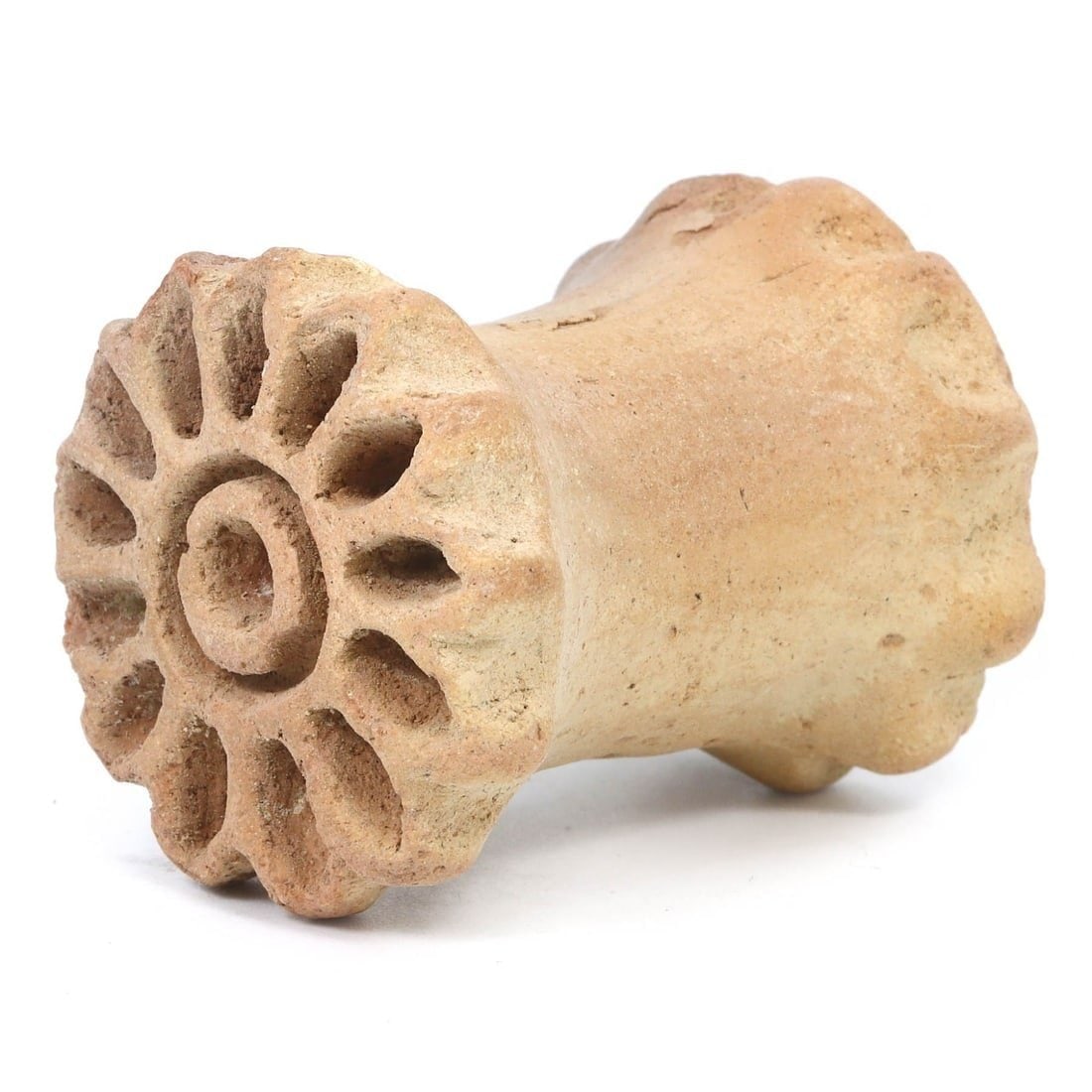 An Ancient Near Eastern Terracotta Spindle Whorl, 4th Millennium BCE (1 of 2)