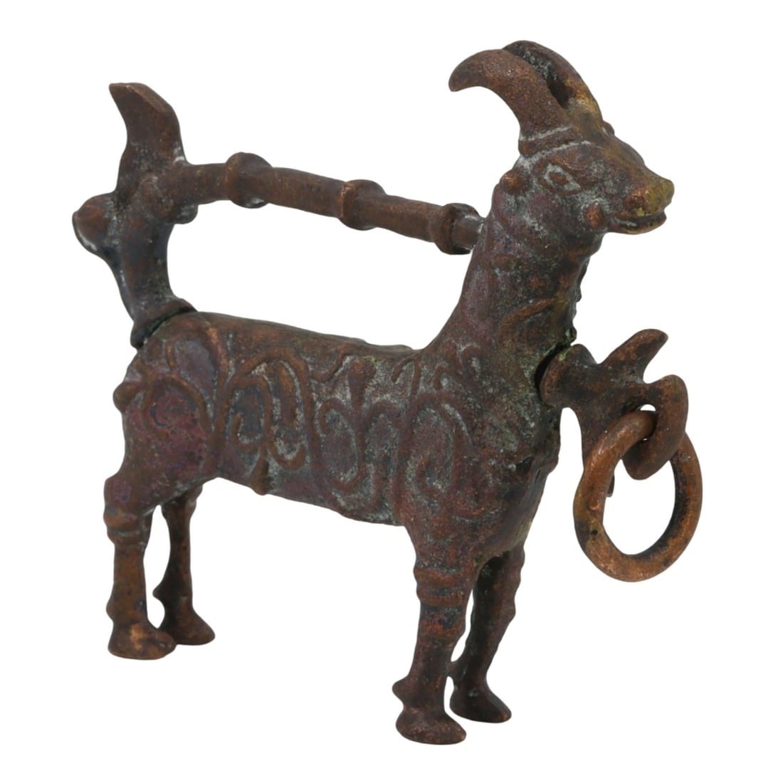 An Ancient Byzantine-Islamic Bronze Bovid Figurine, c. 7th-10th Century (1 of 1)