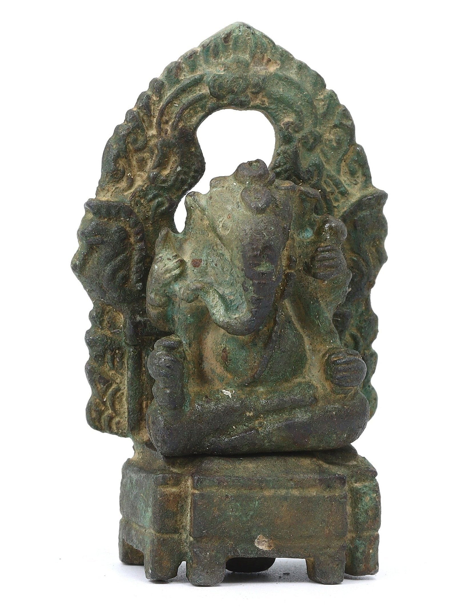 A Southeast Asian Bronze Votive Figure of Ganesha, Post-Angkor Period, Circa 16th Century (1 of 2)