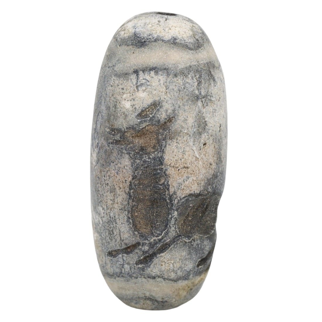 An Ancient Sasanian Jasper Bead Cylinder Seal, c. 224-651 AD (1 of 2)