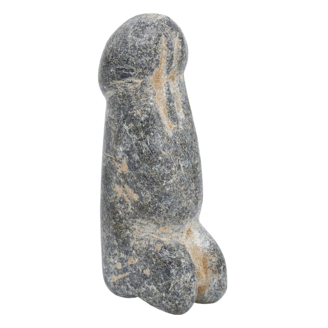 Ancient Roman Mediterranean Chlorite Schist Pallic Finial Sculpture: Ancient Roman Mediterranean Chlorite Schist Pallic Finial Sculpture