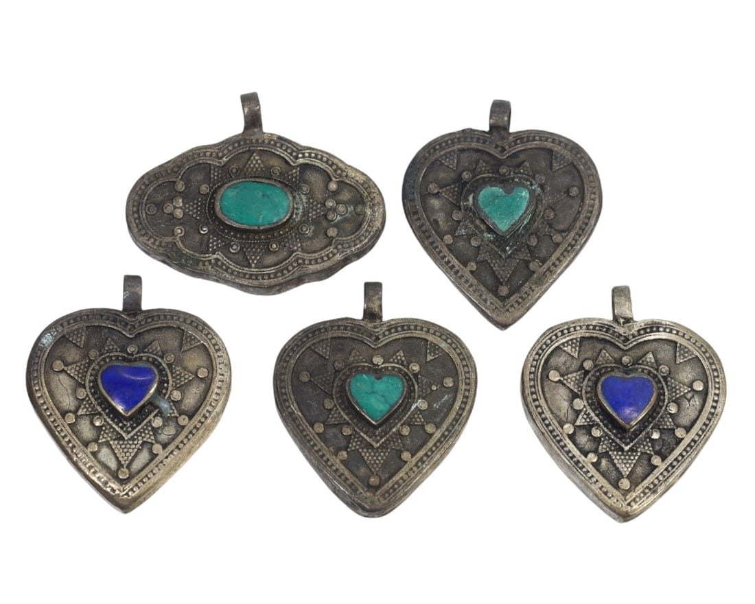 Lot of 5 Ethnic Middle Eastern Islamic Amulets Pendants (1 of 1)