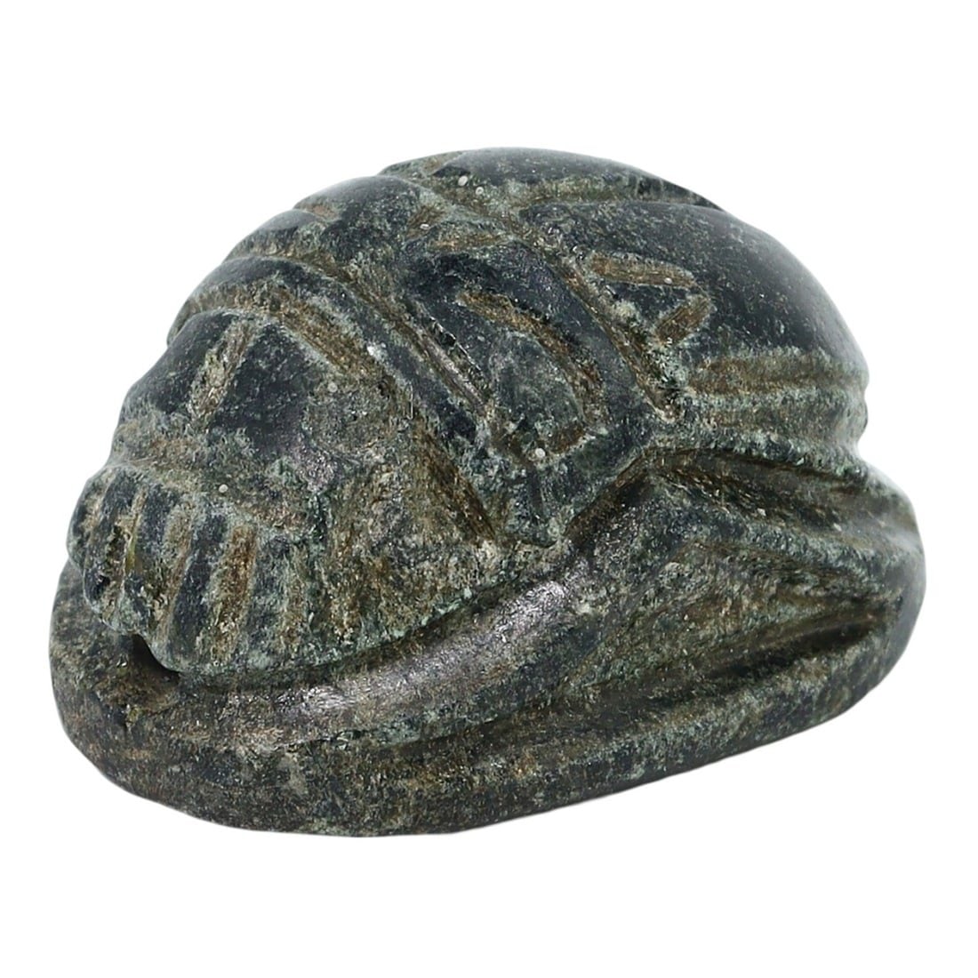 Ancient Egyptian Steatite Scarab Bead Amulet (1 of 1)