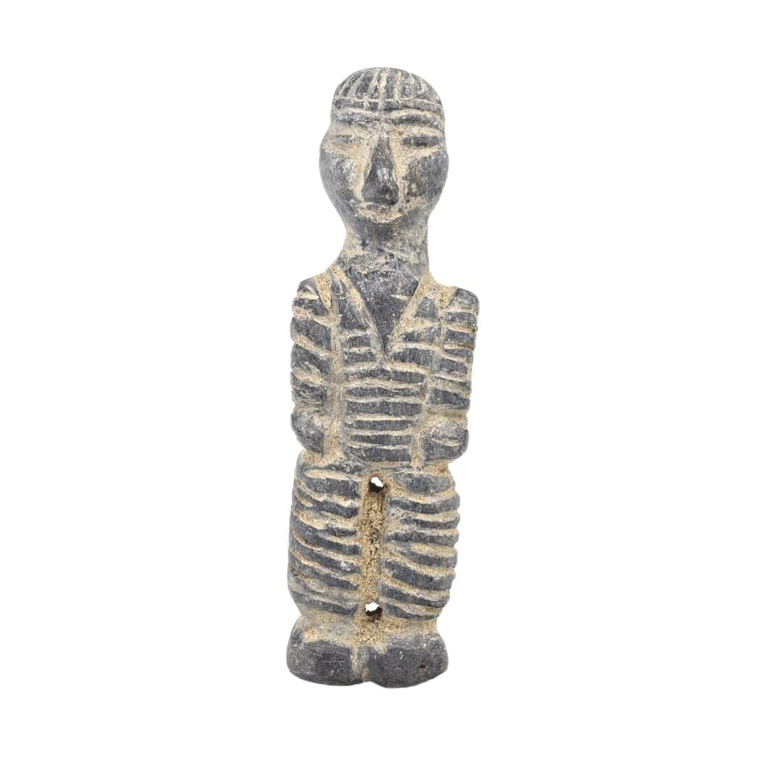 An Ancient Early Bronze Age Chlorite Schist Idol Figure Amulet, c. 3000-2500 BCE (1 of 1)