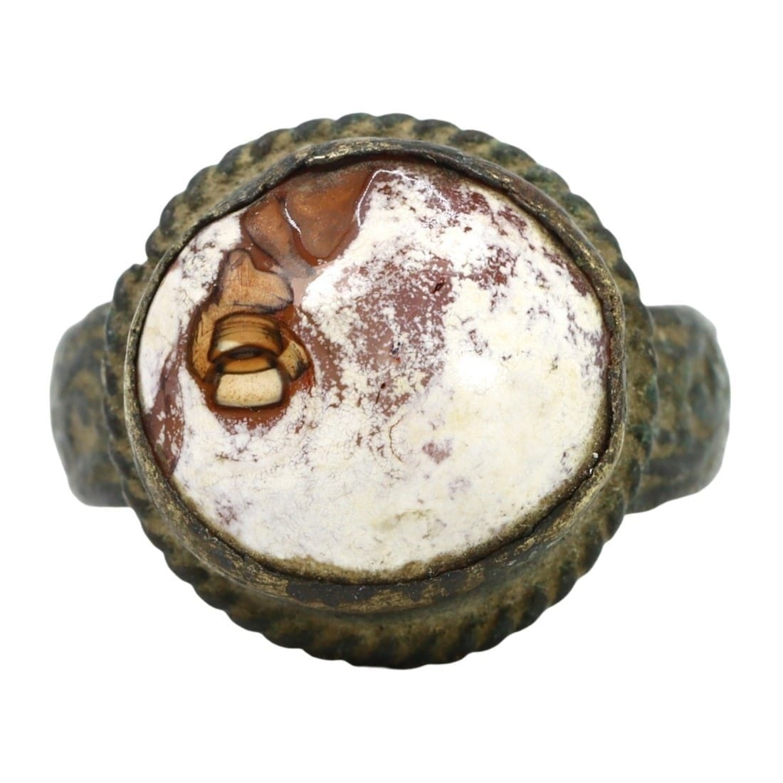 An Antique Safavid Carnelian Cocktail Ring, c. 1501-1736 (1 of 2)