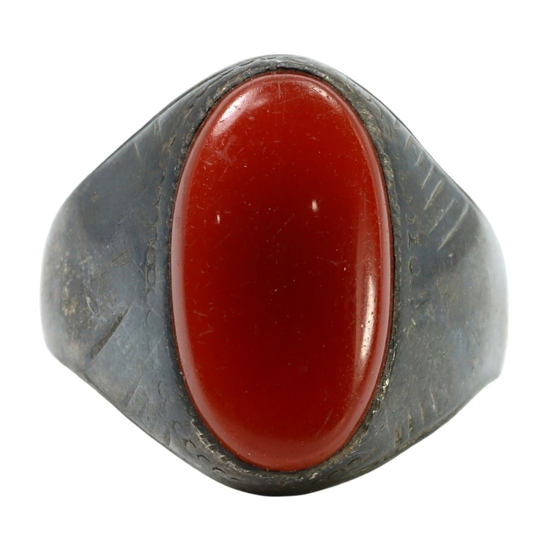An Antique Safavid Carnelian Cocktail Ring, c. 1501-1722 (1 of 2)